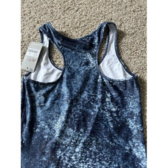Bench Womens Blue Colorful Racerback Tank Sleeveless Active Size Small Pull Over - Picture 14 of 15